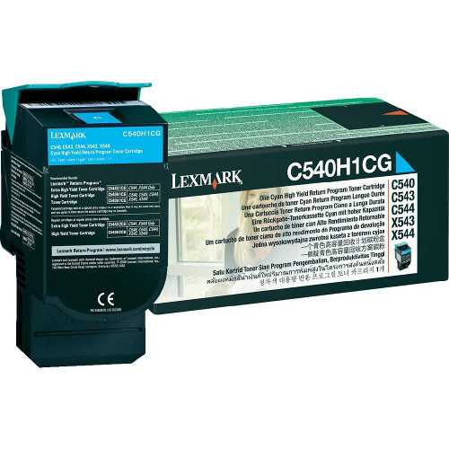 Lexmark C540H2k Cyan High Yield Toner - Click Image to Close