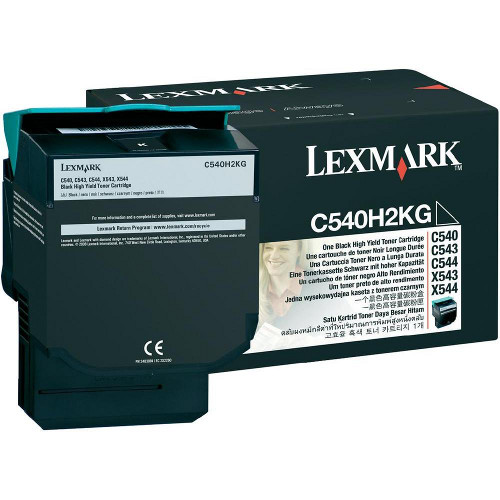 Lexmark C540H2k Black High Yield Toner - Click Image to Close