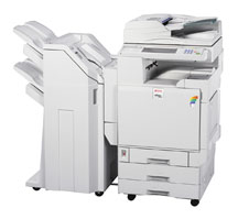 Ricoh Aficio 3245C with the Multi Tray Finisher