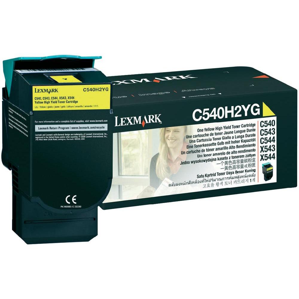 Lexmark C540H2 Yellow High Yield Toner